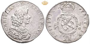 1/2 speciedaler 1673. RRR. Pregesprekk/striking crack